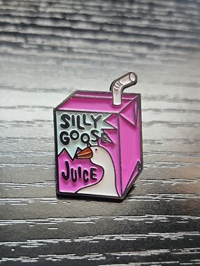 Silly Goose Juice Enamel Pin